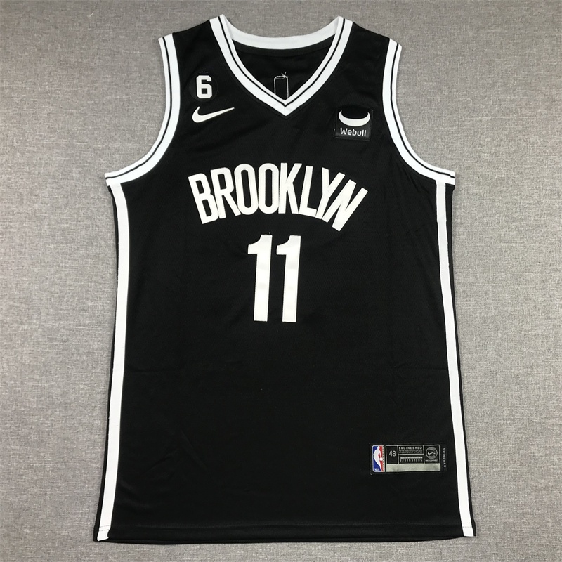 2023 Brooklyn Nets Camisa de Basquetebol Masculino de Jersey Preto