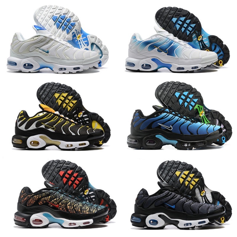 Sapatos casuais Air Max Plus TN Esportes Homens Jogging Altura Absorção De Choque Running Full Palm Almofada De Ar 8TB6