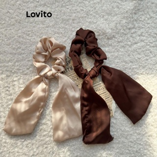 Lovito Laços De Cabelo Lisos E Fofos Para Mulheres LFA11011