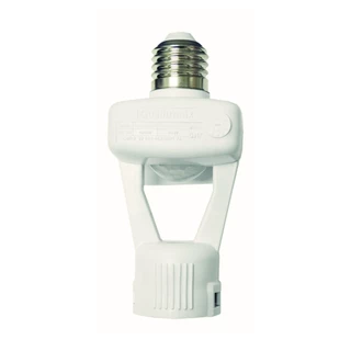 Sensor de Presença com Soquete Iluminação Multifuncional Microcontrolado QA17M Bivolt E27 Branco Qualitronix 360º Teto