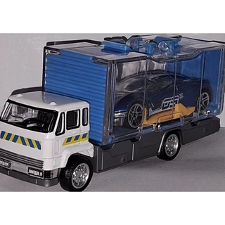 Miniatura Brinquedo Caminhão cegonha + carrinho miniatura 15cm