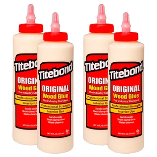 Kit 4 Colas para Madeira Original Wood Glue 473 ml Titebond
