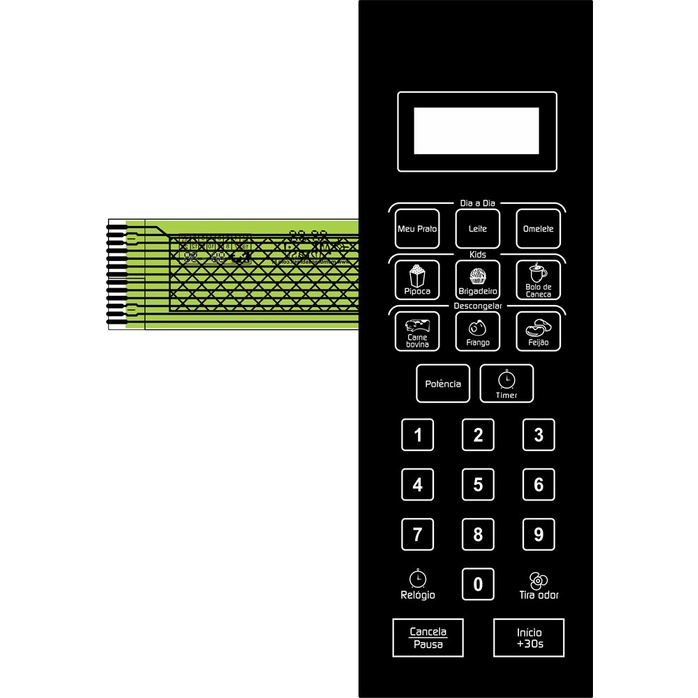 Teclado Microondas Philco Pmo21p - Cód 2594