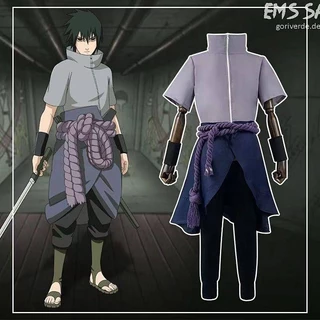 Naruto Cosplay Suit, Yizhibo Sasuke Cos Suit, Full Set of Role-Playing Anime Secondary Yuan mbSx