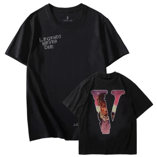 Camiseta Vlone Juice world 999 Rapper Rap Trap Moda Skatista StreetWear 100 % Algodão fio 30.1 Lançamento 2023 Envio Imediato - Mevak