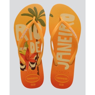 Chinelo Feminino Havaianas Slim Rio de Janeiro Amarelo