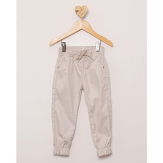 Calça Sarja Bebê Jogger Cargo Bege Claro
