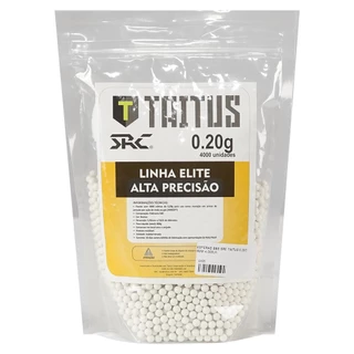 Saco de Bbs Taitus SRC Elite Alta Precisão 4000un. 0.20g