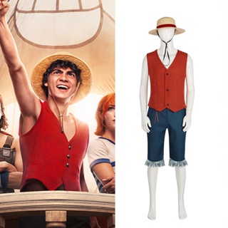 Fantasia One Piece Luffy Chapéu de Palha com Colete em Promoção na  Americanas