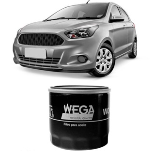 Filtro Óleo Ford Ka Hatch 1.5 2016 A 2018 Wega