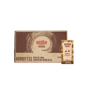 Açúcar Mascavo União Sachê - 200un em Oferta na Shopee