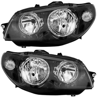 Par Farol Palio Siena Strada 04 a 11 Com Pisca Máscara Negra