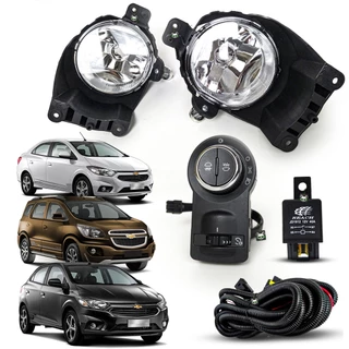 Kit Farol Auxiliar de Milha Sem Grade Com Neblina Traseira Spin 2018 e 2019