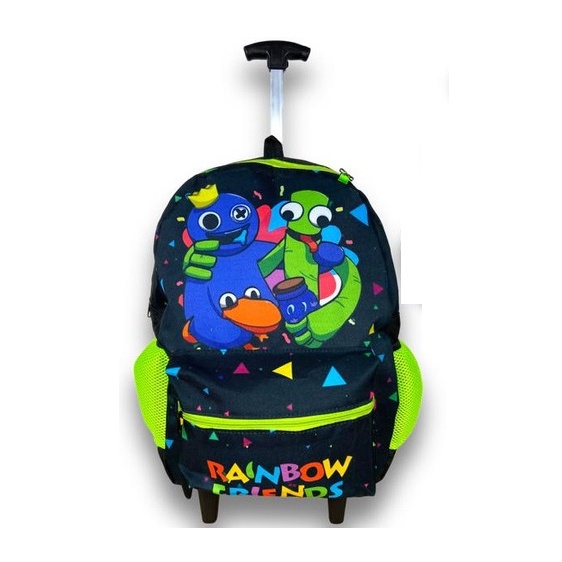 Kit Mochila Escolar Rainbow Friends Azul Bobao Jogo Roblox