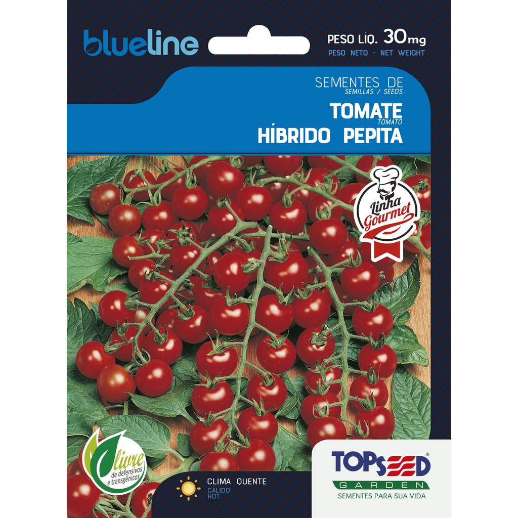 Sementes de Tomate Hibrido Pepita 30mg Super Doce Saboroso Hortas Saladas