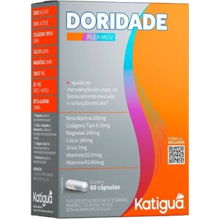 Doridade Flex-Mov Suplemento Alimentar P/Osso, Músculos e Articulações C/60 Cápsulas