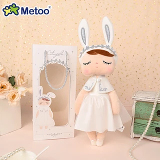 Novo design original Metoo Brinquedo de pelúcia Boneca de princesa de alta qualidade Presente de aniversário infantil estilo branco Boneca de princesa Boneca de dormir Ornamento Kawaii Presente de feriado