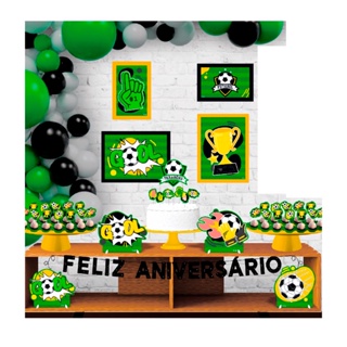 Kit Festa Ouro Painel + Display + Fita Jogo Fifa Futebol