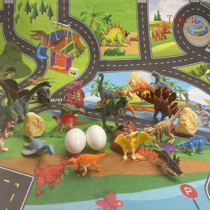 Brinquedos de dinossauro para crianças 3-5 com atividade play mat