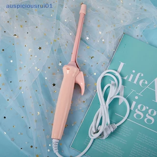 [Auspiciousrui01] Modelador De Cabelo Elétrico De 9mm Ferro De Frisar Coag Cerâmico Unisex Curling Wand Mini Household Hair Styling Roller Waver 20W