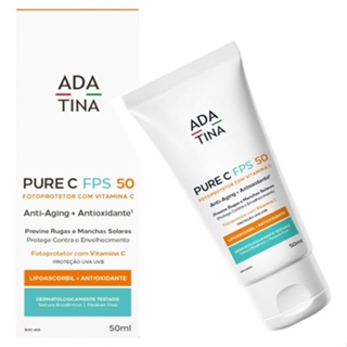 Pure C FPS 50 protetor solar Vitamina C Rosto Niacinamida clareadora concentrado pele anti-idade anti-sinais rejuvenesc