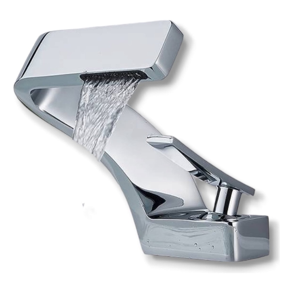 Torneira Angel Banheiro Curva Cascata - Cinza 12#