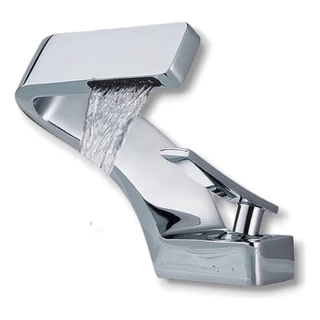 Torneira Angel Banheiro Curva Cascata - Cinza 12#