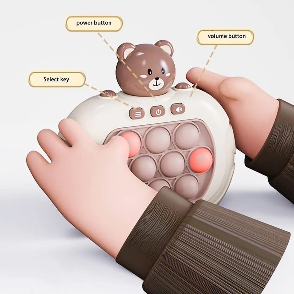 Brinquedo Anti-Stress de Fidget com Luz - Push & Pop Game Rápido Jorge