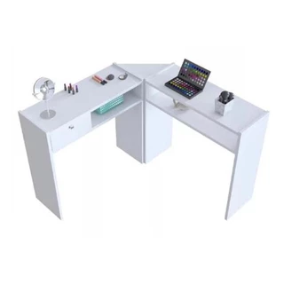 Mesinha Manicure L Com Gaveta / Porta Para Salao De Beleza Cabelereiro Premium