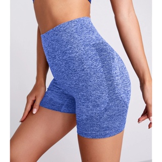 THE GYM PEOPLE Short feminino de corrida de cintura alta, secagem