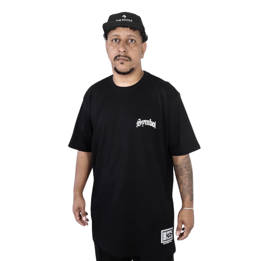 Camiseta Plus Size Oversized Masculina Symbol Streetwear