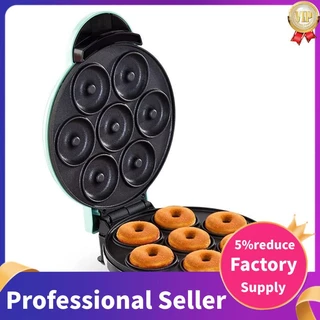 Máquina De Pão De Bolo De Ovo Com Aquecimento Automático Cozinha 700W Café Da Manhã Faz 7 Donuts US Plug
