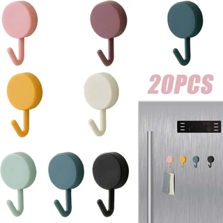 10/20PCS Gancho De Parede Autoadesivo Forte Sem Perfuração Saco De Revestimento De Cozinha Toalha Acessórios De Armazenamento Doméstico