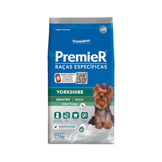 PREMIER YORKSHIRE RACAS ESPECIFICAS CAES ADULTO 7,5KG SABOR FRANGO