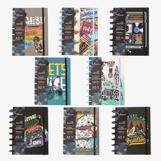 Caderno Com Discos 100 Folhas Pautadas De Tamanho A5 14,1*20,5 CM
