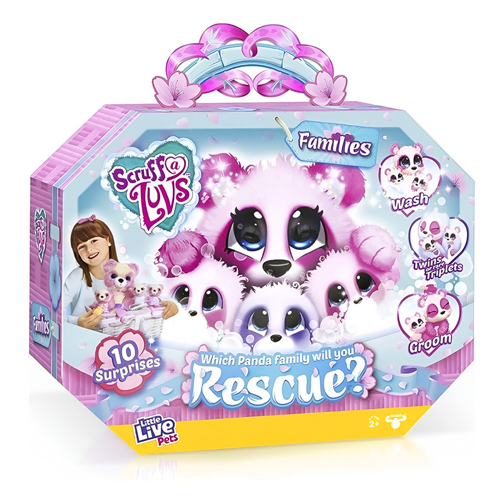 Little Live Pets Scruff A Luvs Adotados Panda F00877 - Fun | Shopee Brasil