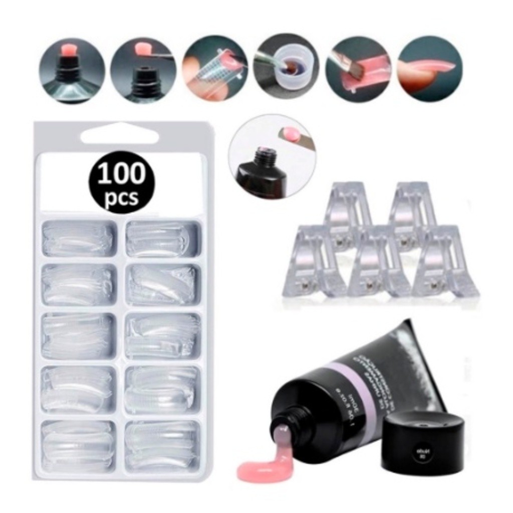 Kit 1 Polygel + 1 Molde F1 + 5 Presilhas Acrilica F1 csnwe | Shopee Brasil