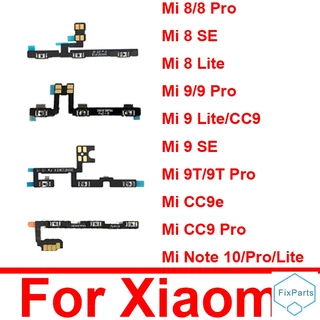 Botão Liga/Desliga Volume Cabo Flexível Para Xiaomi Mi 8 9 CC9 CC9e 9T Pro 8SE 9 SE Nota 10 Lite Peças De Reposição