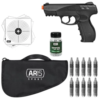 Pistola de Pressão Gamo CO2 GP-20 4.5 Tático 01 c/Capa
