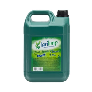 Cloro Líquido Larilimp 2,5% - 5L em Oferta na Shopee