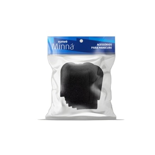 Lixa Para Pés Minná Descartável Adesivada Preta c/ 50un