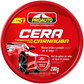 Cera Pasta Tradicional Com Carnaúba 200G Proauto
