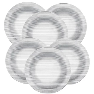 Jogo de Prato de Sobremesa Vidro Diamante Duralex Kit 6 uni