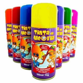 Spray Para Cabelo Tinta Da Alegria 120ml festa td
