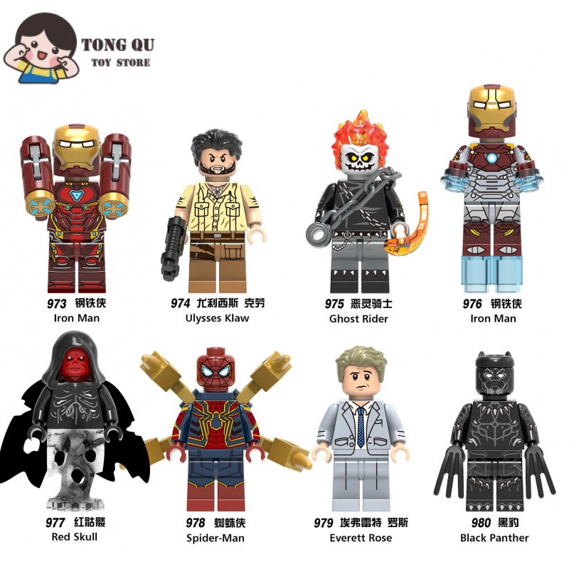 Superhero Minifigures Minifigures Minifigures Ghost Rider Caveira ...