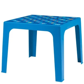 Mesa Infantil Mor 15151602 Plástica Kids Quadrada Estampada Azul