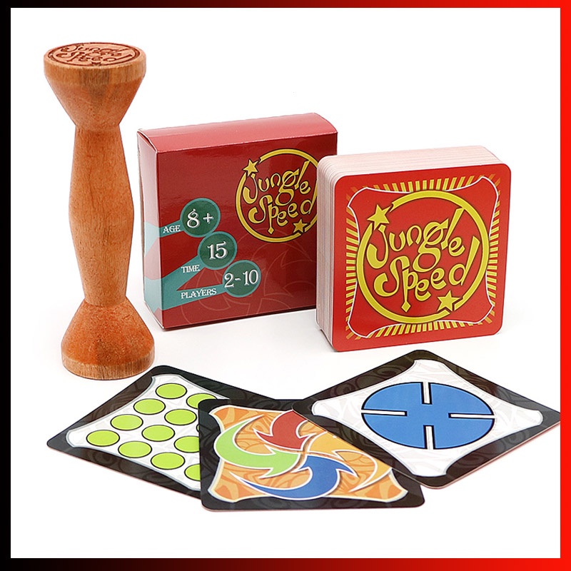 Brown Jungle Speed Board Game Plug madeira Run Fast Forest Par para ...