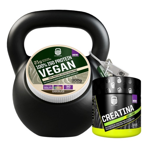 Kit 100% Iso Protein Vegan 900g + 1x Creatina 100% 100g