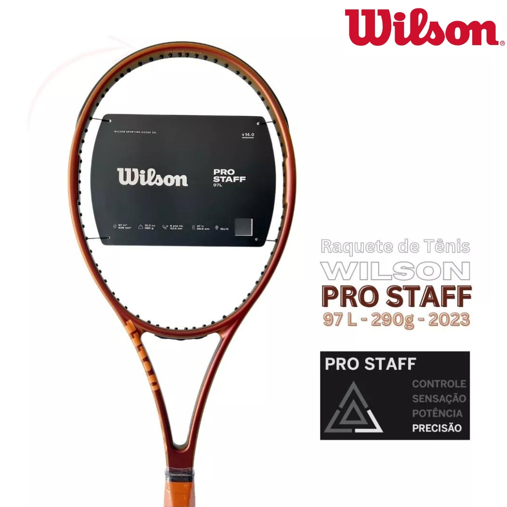 Raquete Tênis Wilson Pro Staff 97 V14 WR125911U3 - Wilson | Shopee