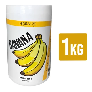 Mascara De Hidratacao E Fortalecimento Capilar Hidralize 1kg Nutricao Reconstrucao e Crescimento dos Fios 2 em 1 - Extrato de Banana